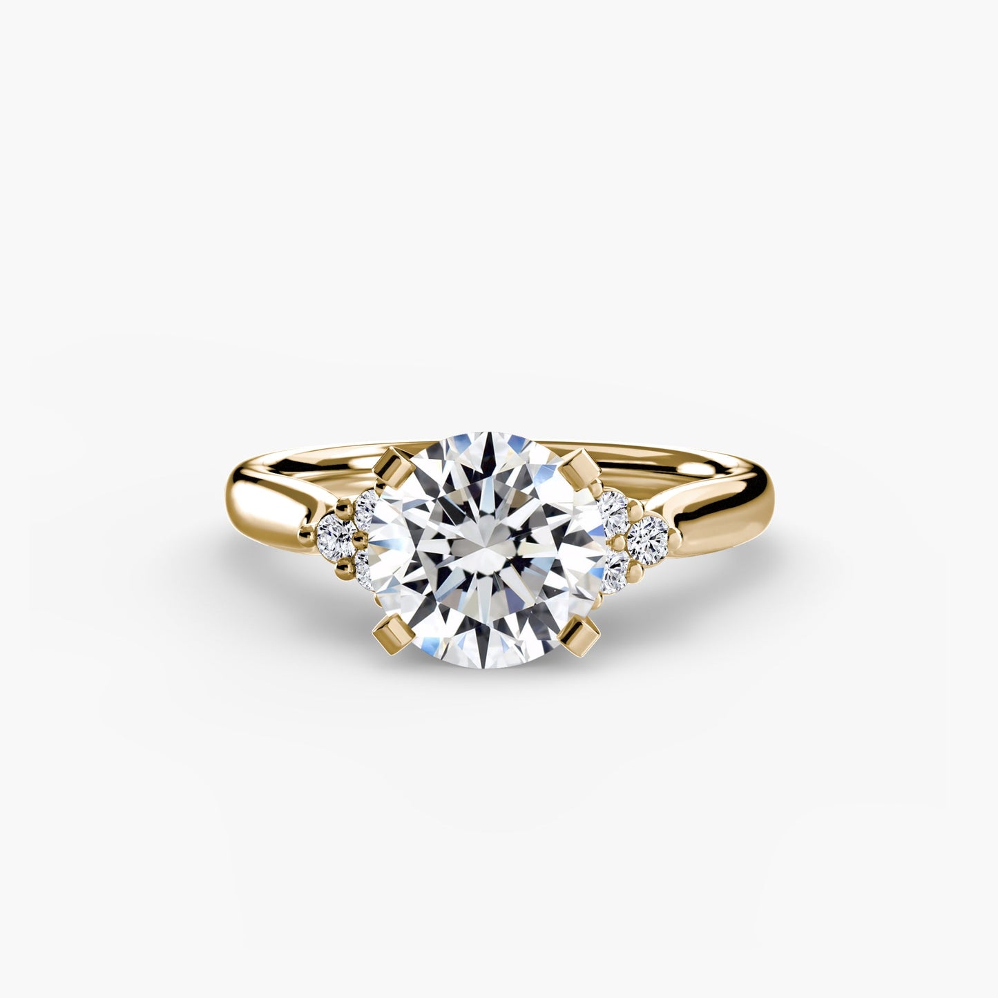 Setting Gold with Gemstone – front view