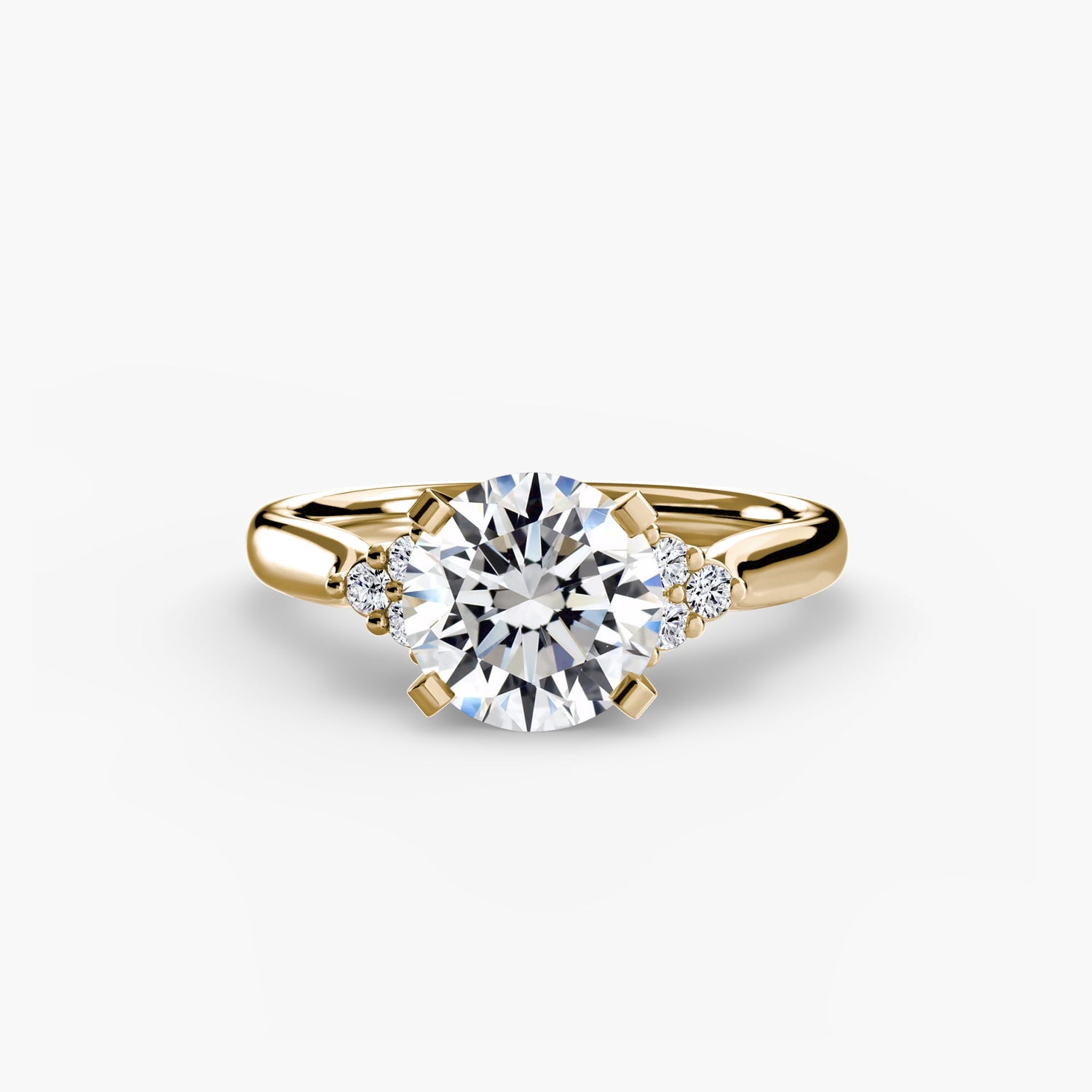 Setting Gold with Gemstone – front view