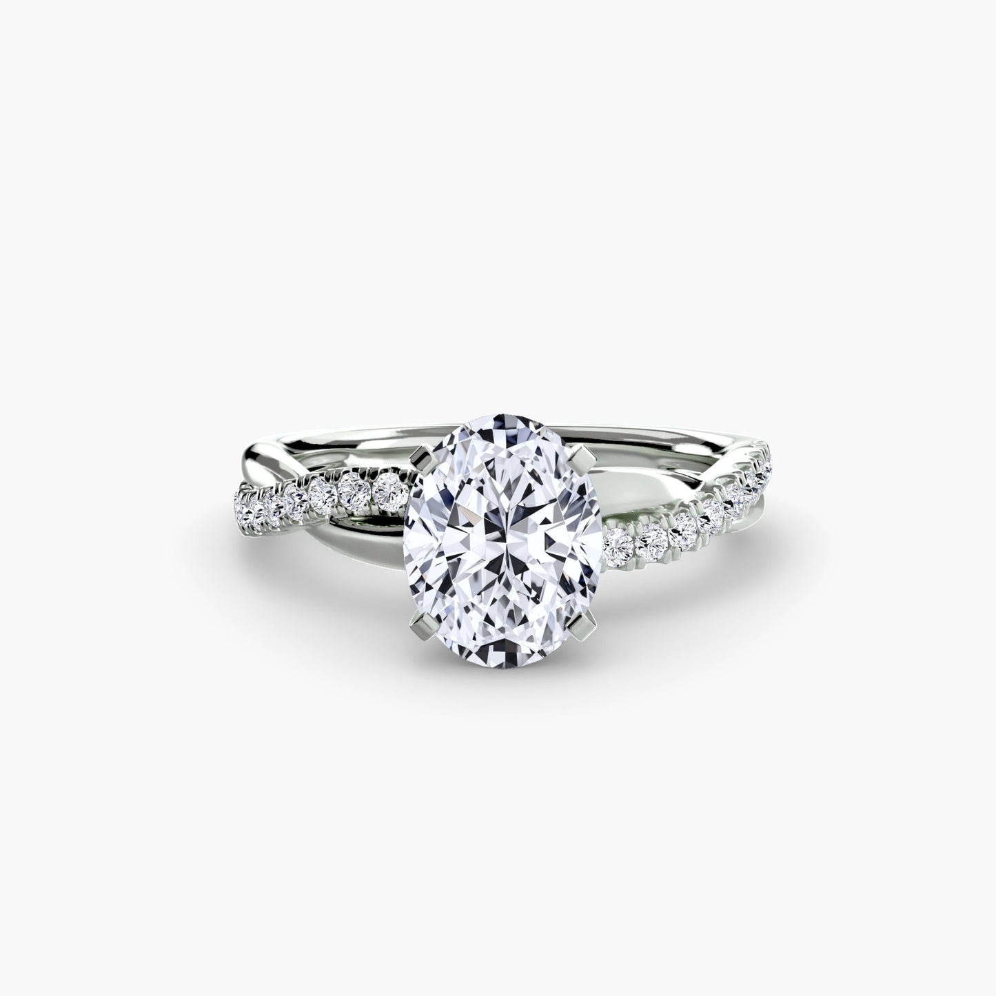 Round Brilliant Fine Emerald ring in Gold – angle view