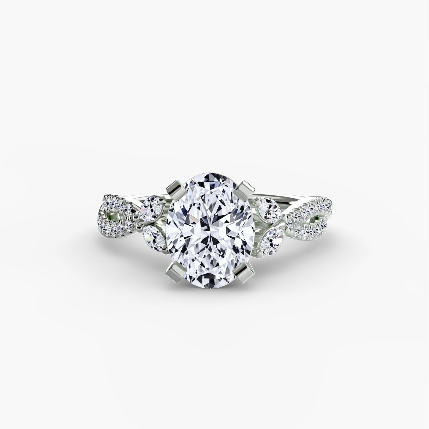 Genuine Brilliant Diamond Setting 0.35 ct Gold – main view