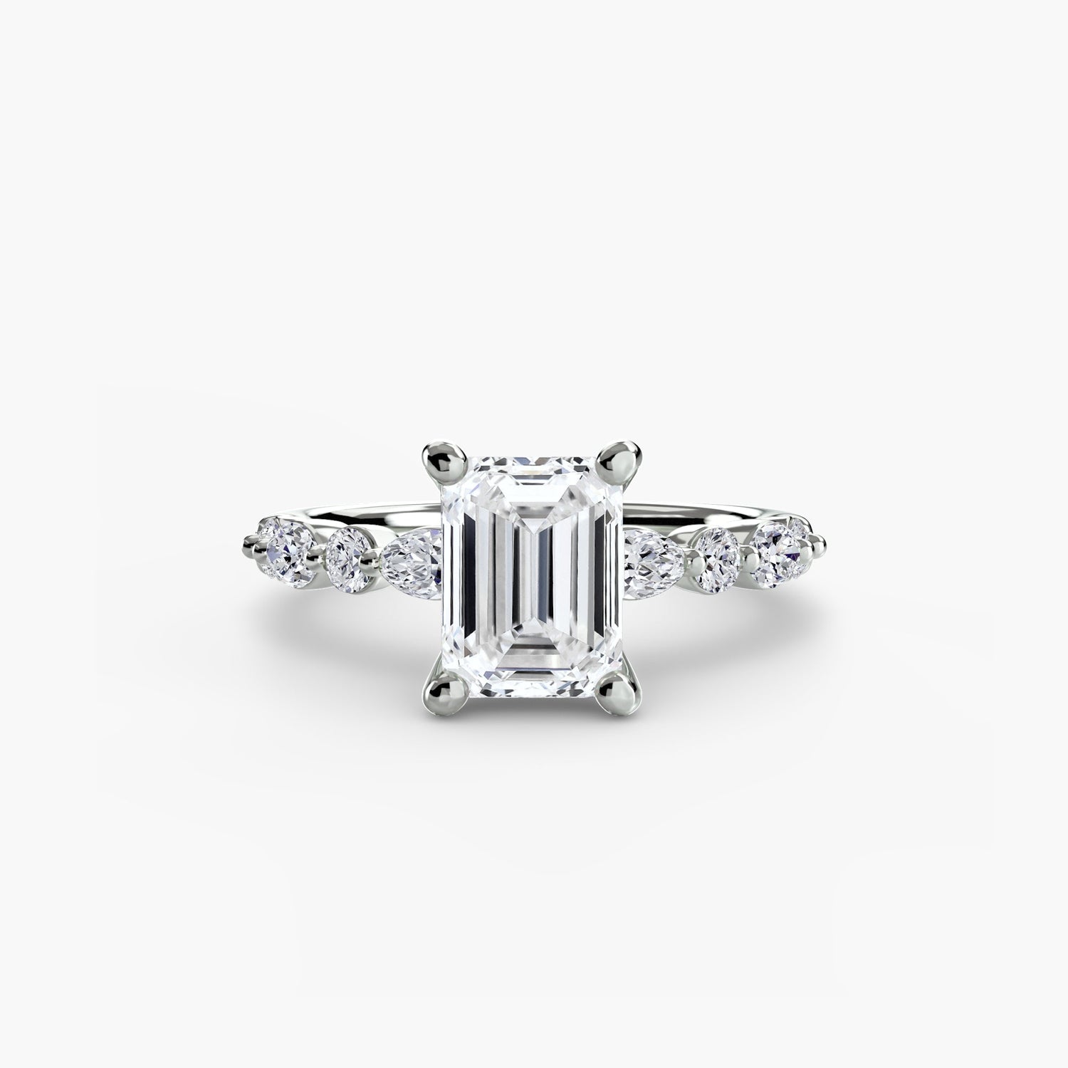 Fine Diamond Setting 0.35-ct Gold – back view