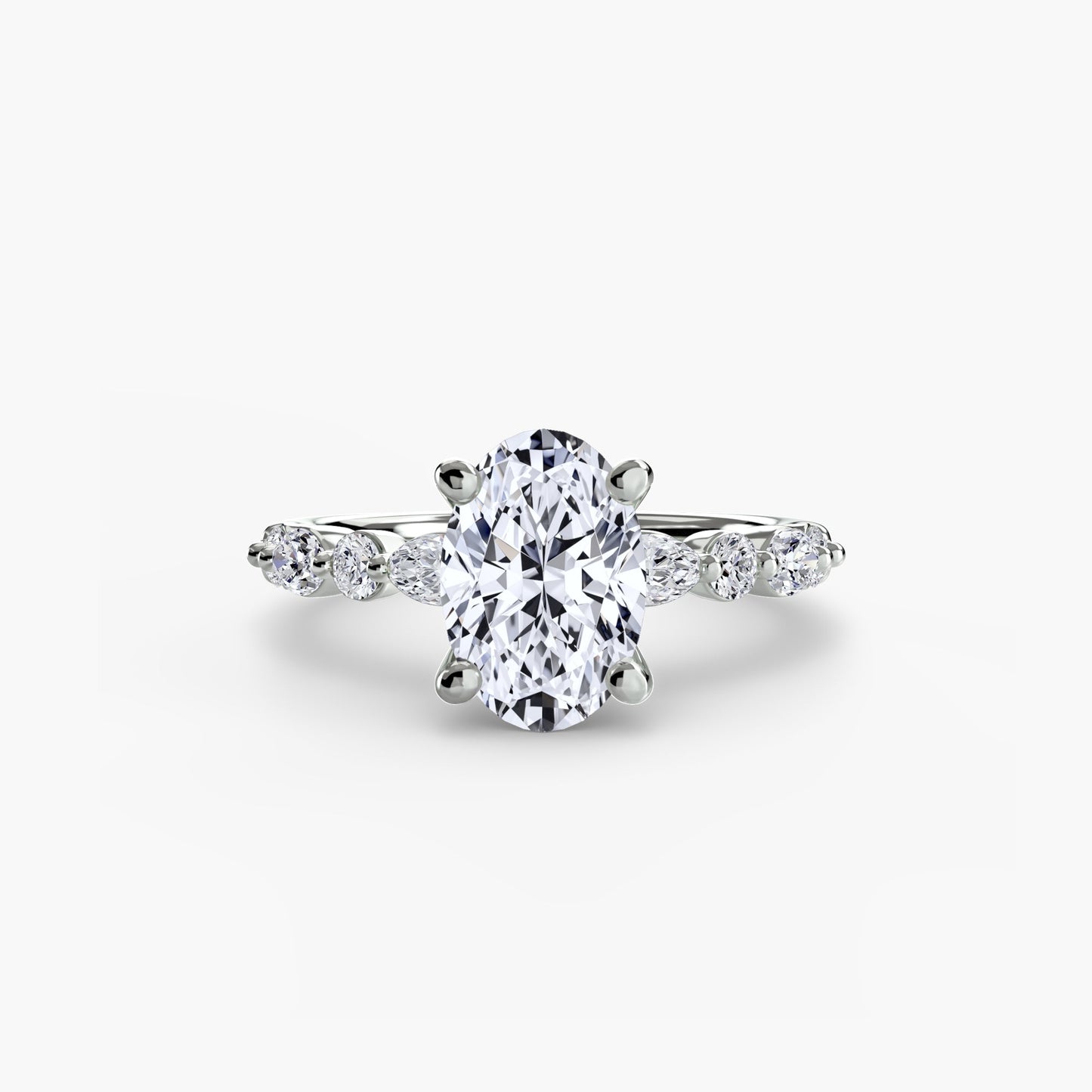 Earth-Mined Fine Diamond Setting – profile view