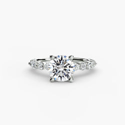 Fine Diamond Pavé Setting 0.35 ct in Gold