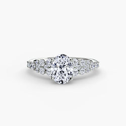 Real Round Cut Gemstone Setting – ct in Gold