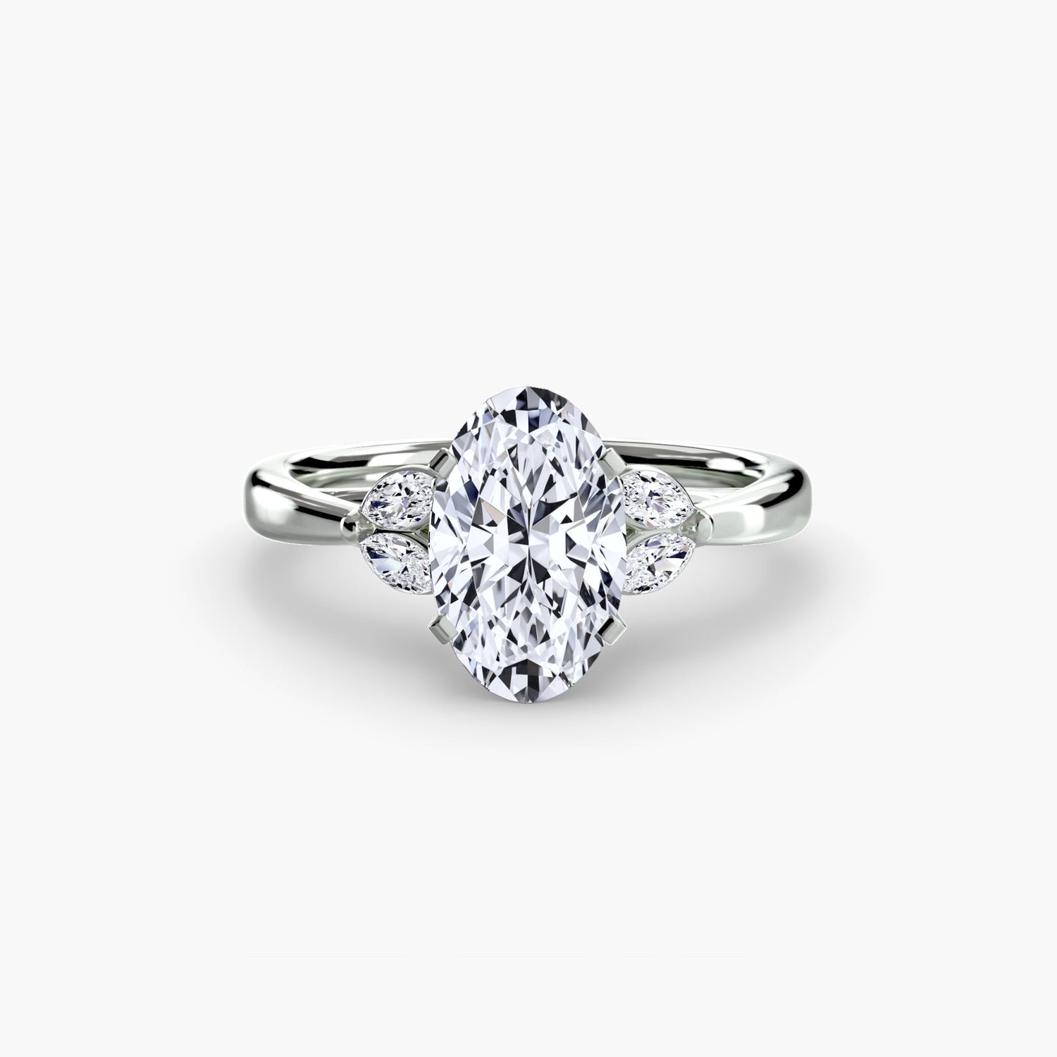 Gemstone Setting -ct Gold – profile view