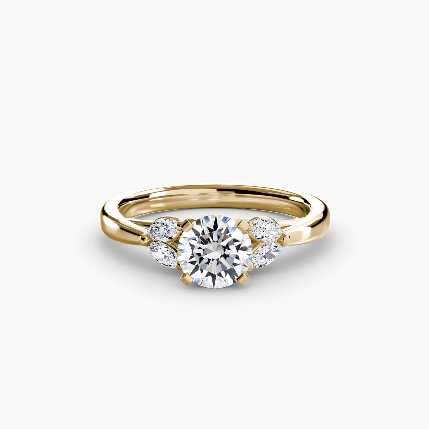 Gemstone Setting -ct Gold – front view