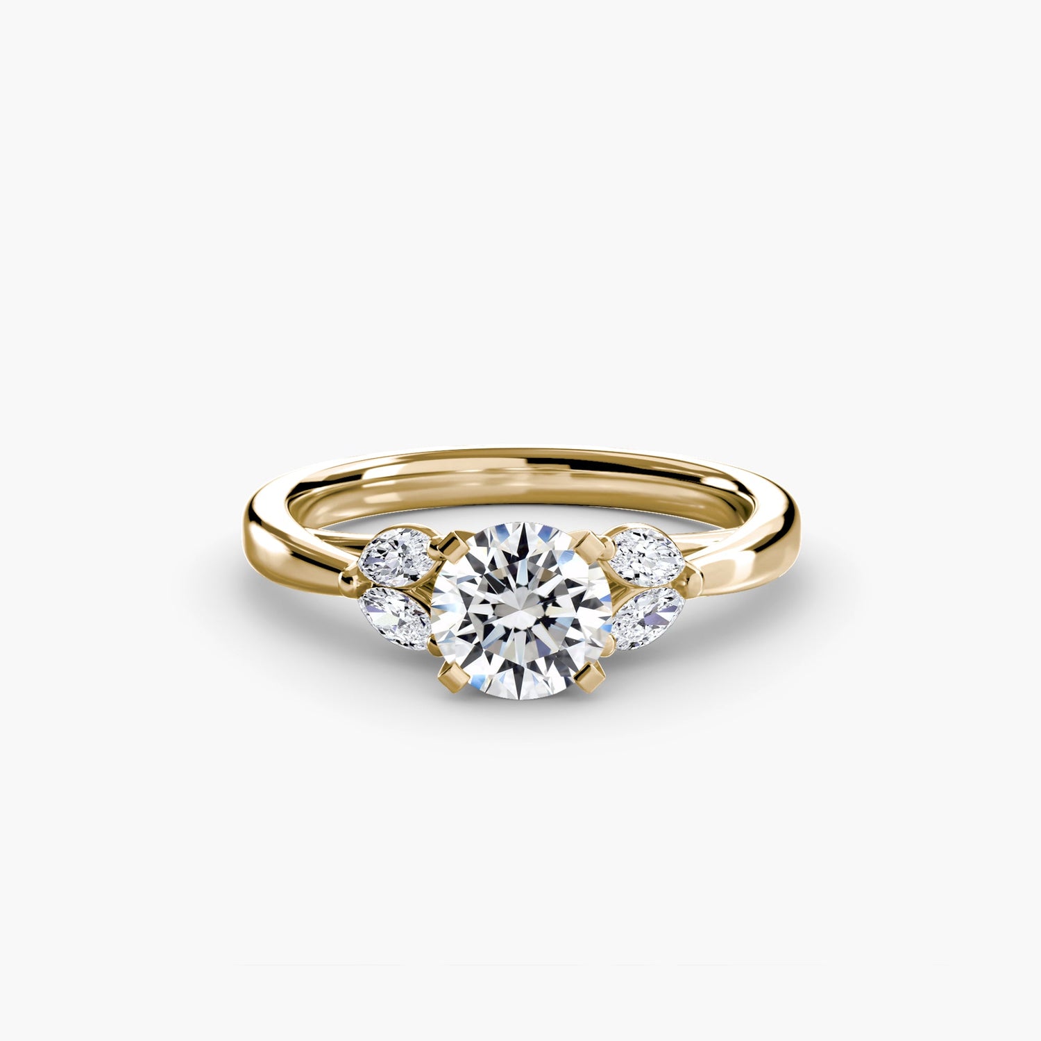 Gemstone Setting -ct Gold – front view