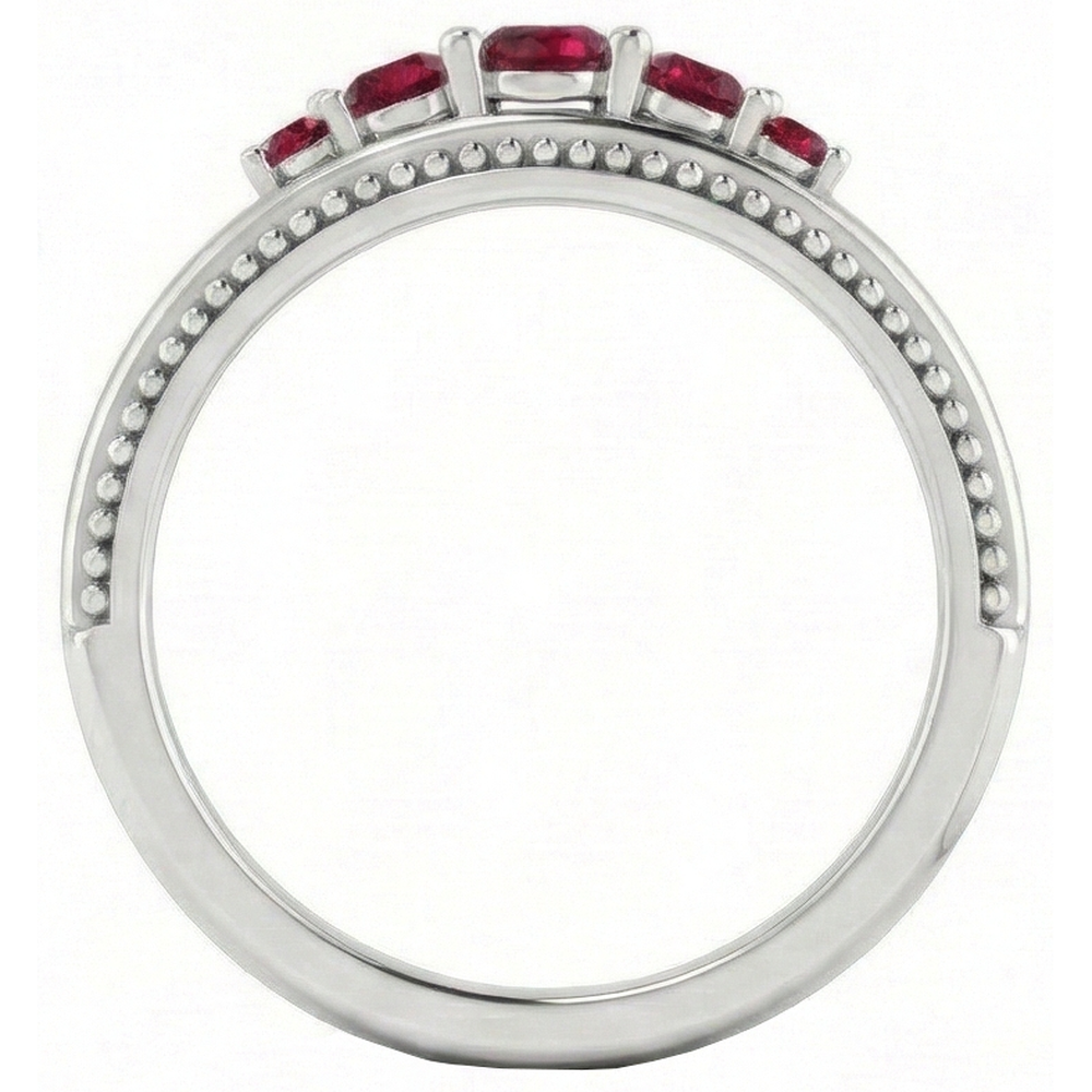 Wedding Ring Burma Ruby 1.10 Carats Antique Style Jewelry New
