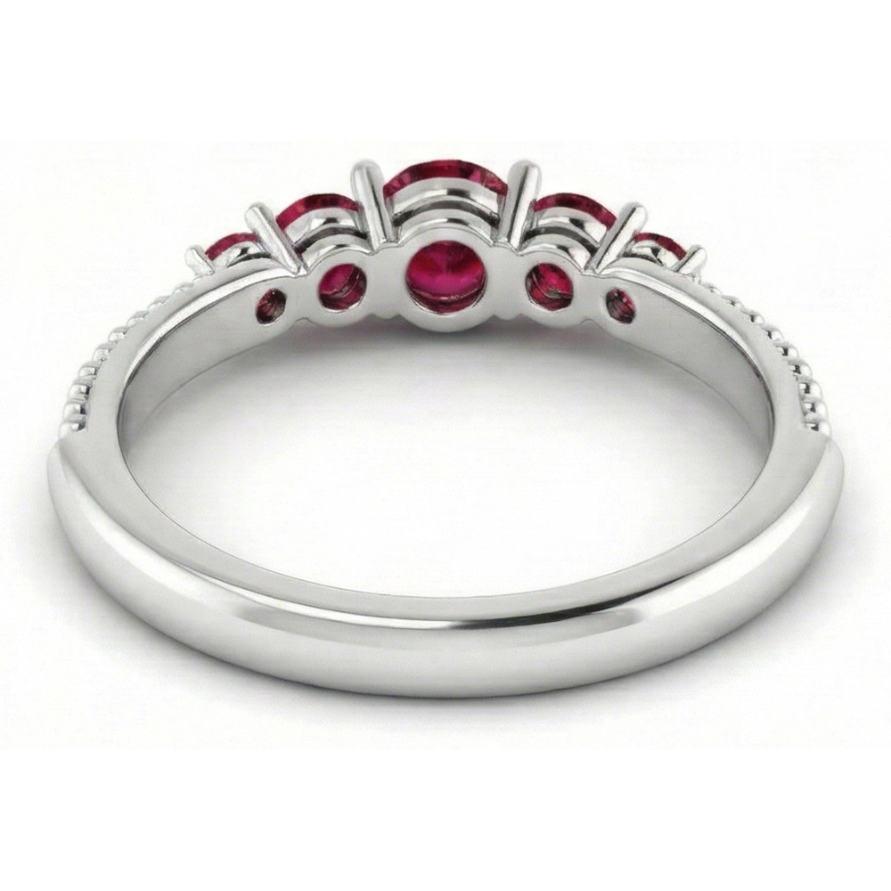 Wedding Ring Burma Ruby 1.10 Carats Antique Style Jewelry New
