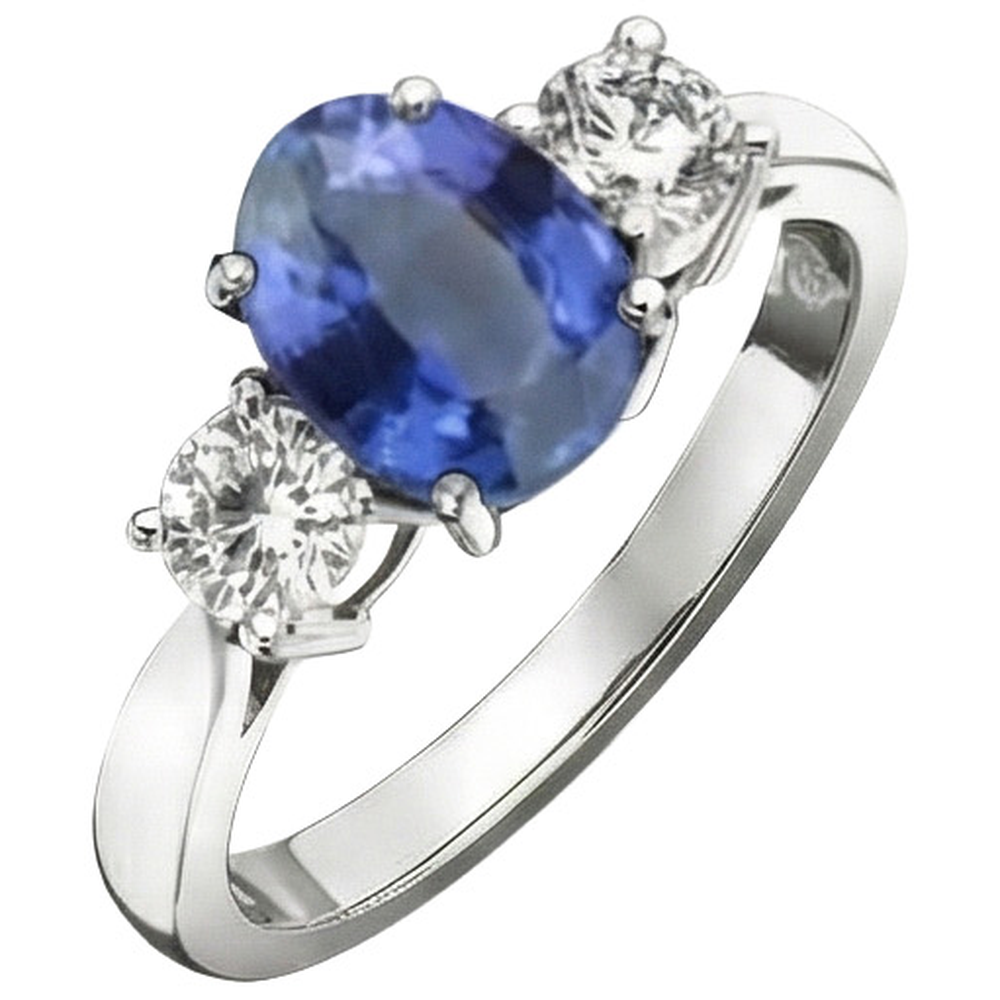 natural round sapphire 3.50ct ring close up detail