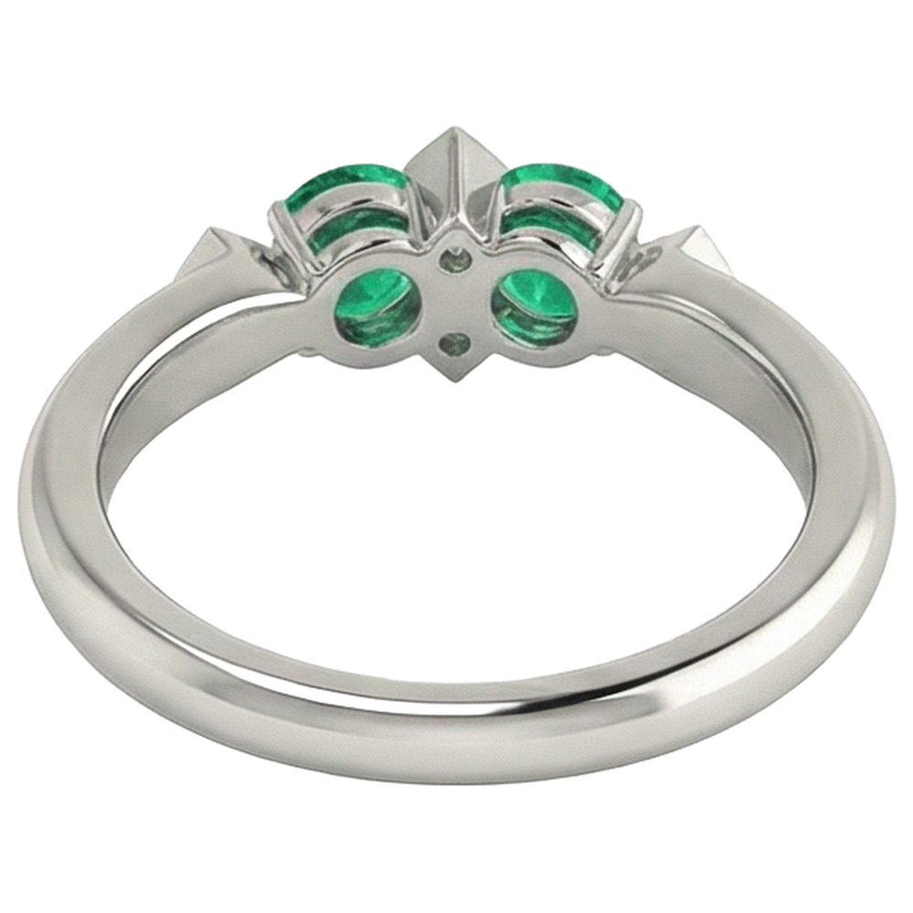 Elegant Gemstone Ring 1 ct – back view