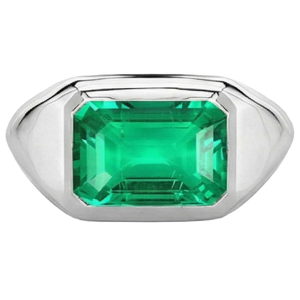 Fine Gemstone Ring 3 ct – profile view