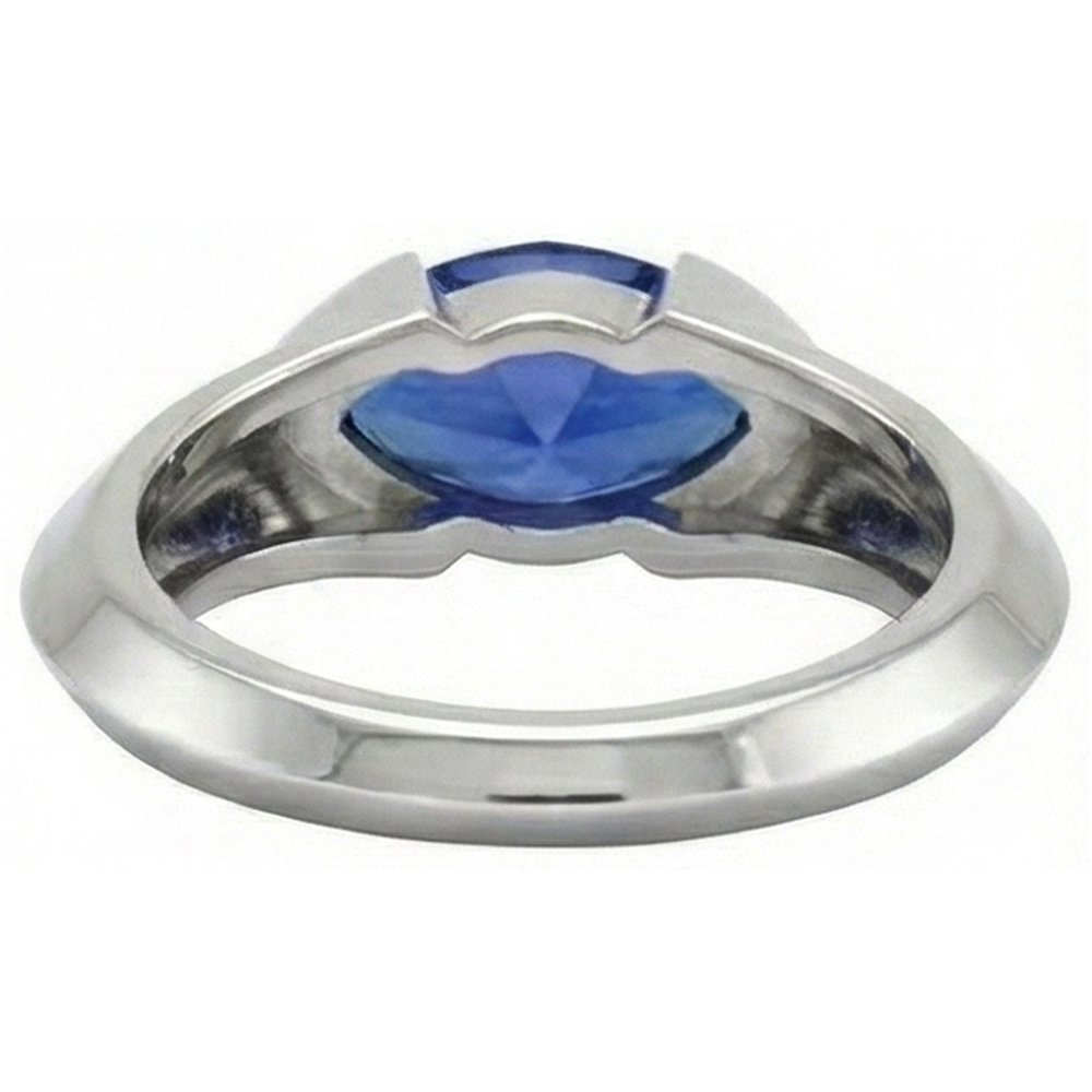 natural marquise sapphire 1ct ring with diamond accents