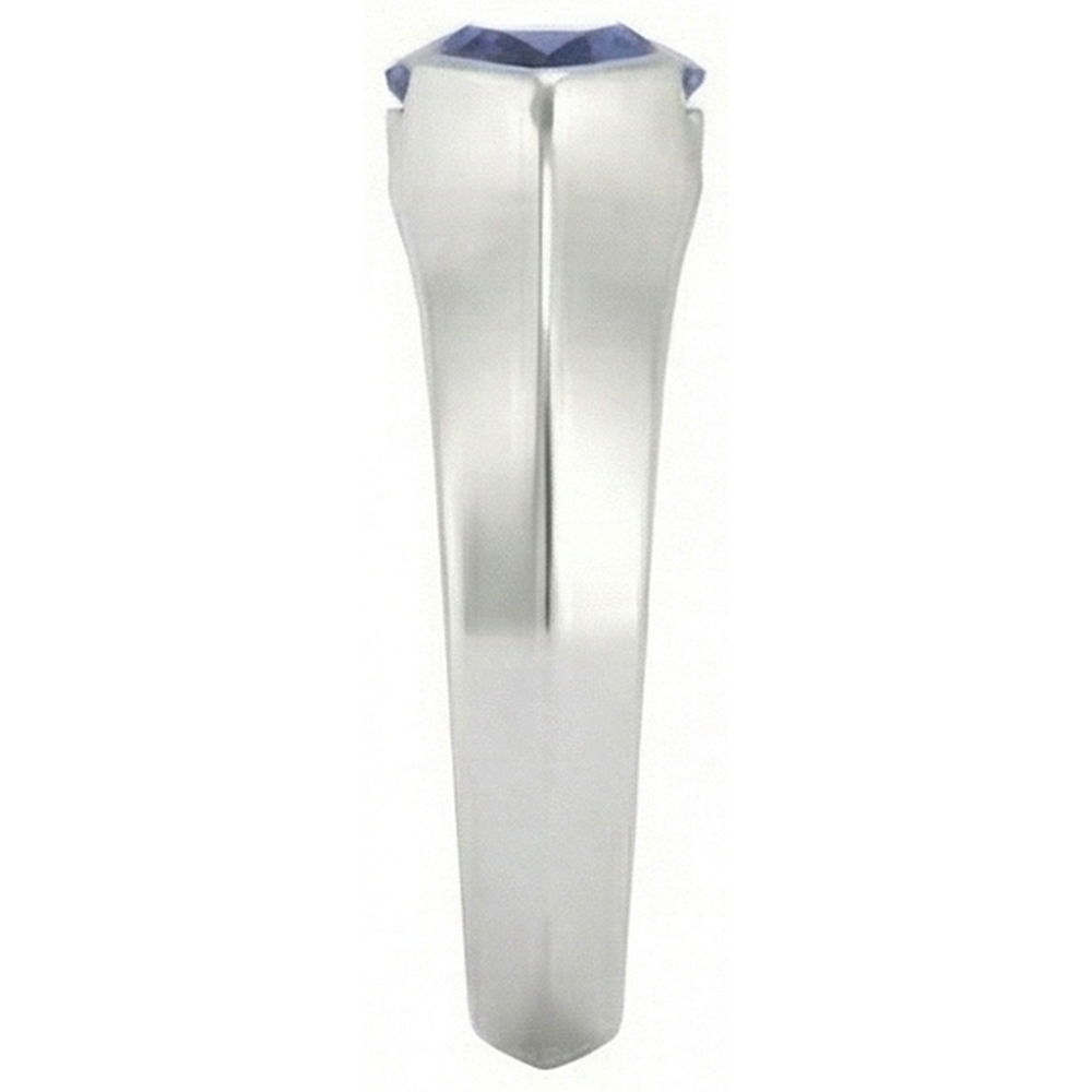 natural marquise sapphire 1ct ring profile view