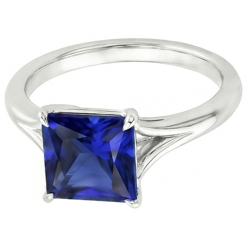 natural princess sapphire 5ct ring top view