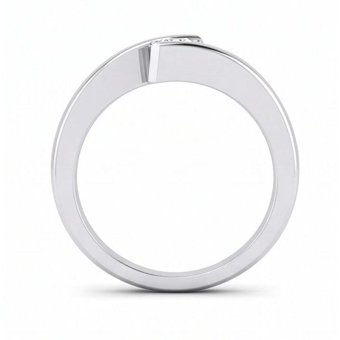 natural oval diamond 1.25ct ring profile view