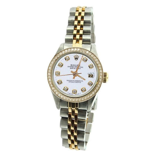 Jubilee Ss & Gold Rolex Date Just Lady Watch