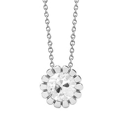 Real Fine Diamond Pendant Necklace 1.50 ct – 14K White Gold