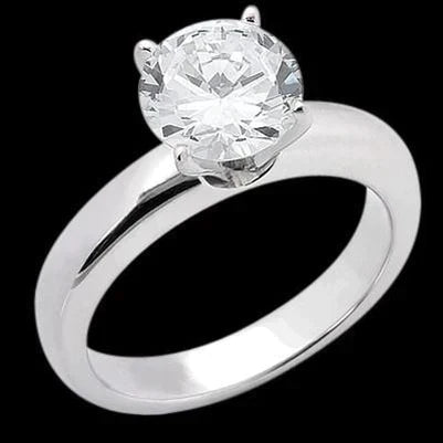 White Gold 3 Carat Real Diamond Ring