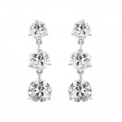 High-End Earrings with Antique Cushion Brilliant Diamond – 1.50