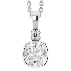 Earth-Mined Bezel Set Brilliant Diamond Pendant 5 ct