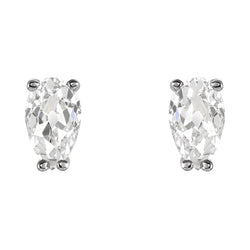 Brilliant Diamond Stud Earrings – Old Mine Cut 4 ct 14 Karat