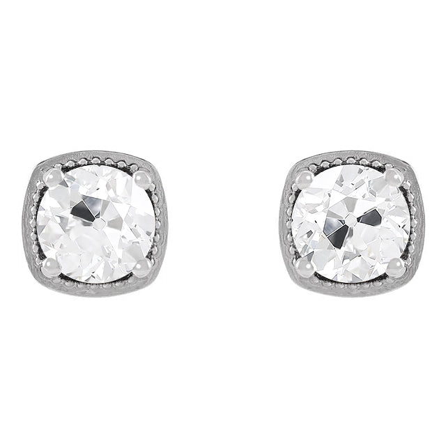 Shimmering Stud Earrings 4 ct – main view