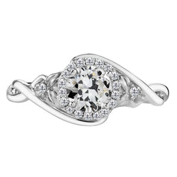 Luxury Brilliant Diamond Engagement Ring – 2 ct 14K White Gold