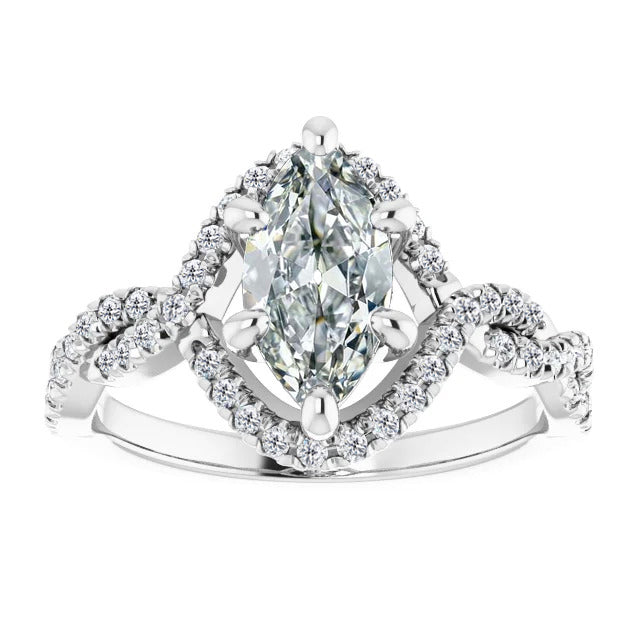 Artisan Solitaire Ring with Accents 1 ct – main view