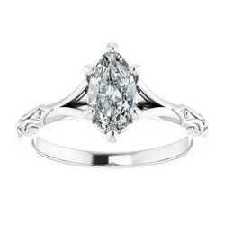 Artisan Brilliant Diamond Solitaire Engagement Ring 1 ct – 14