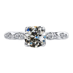 14K White Gold Anniversary Ring Diamond Anniversary Ring 2 ct