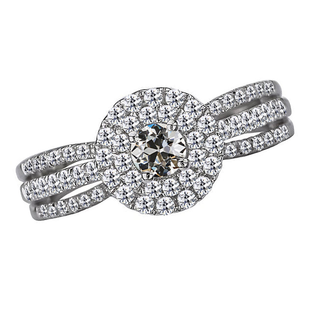 Timeless Brilliant Diamond Halo Ring 2.50 ct – main view