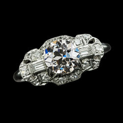 White Gold Round Anniversary Real Diamond Ring Old European 3.50 Carats