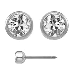 Artisan Drop Earrings with Antique Cushion Brilliant Diamond
