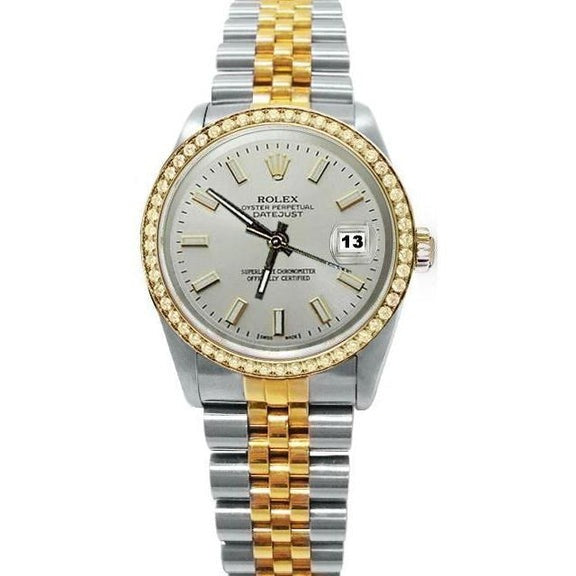 Bezel Datejust Rolex Men's Watch Jubilee