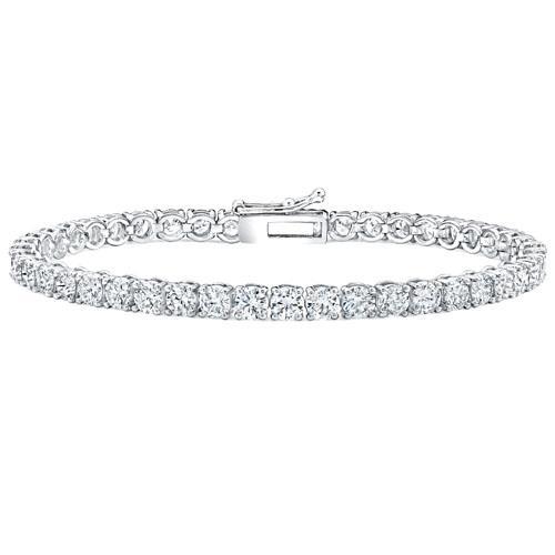 White Gold 9 Carat Lab Grown Diamond Tennis Bracelet