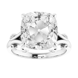 Luxury Solitaire Engagement Ring with Split Shank Diamond – 5 ct