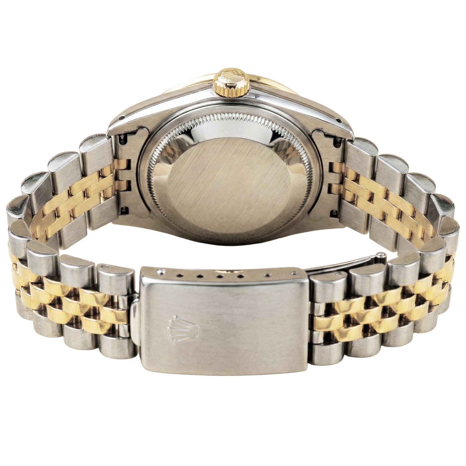 White Roman Dial Diamond Bezel Rolex Date Women Watch Tt Jubilee