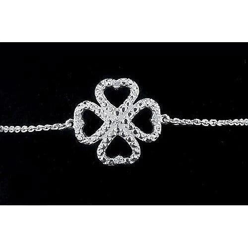 Women Natural Diamond Bracelet 2 Carat Heart Shape Jewelry 