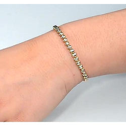 Women Real Diamond Tennis Bracelet 4 Carats Round Jewelry New