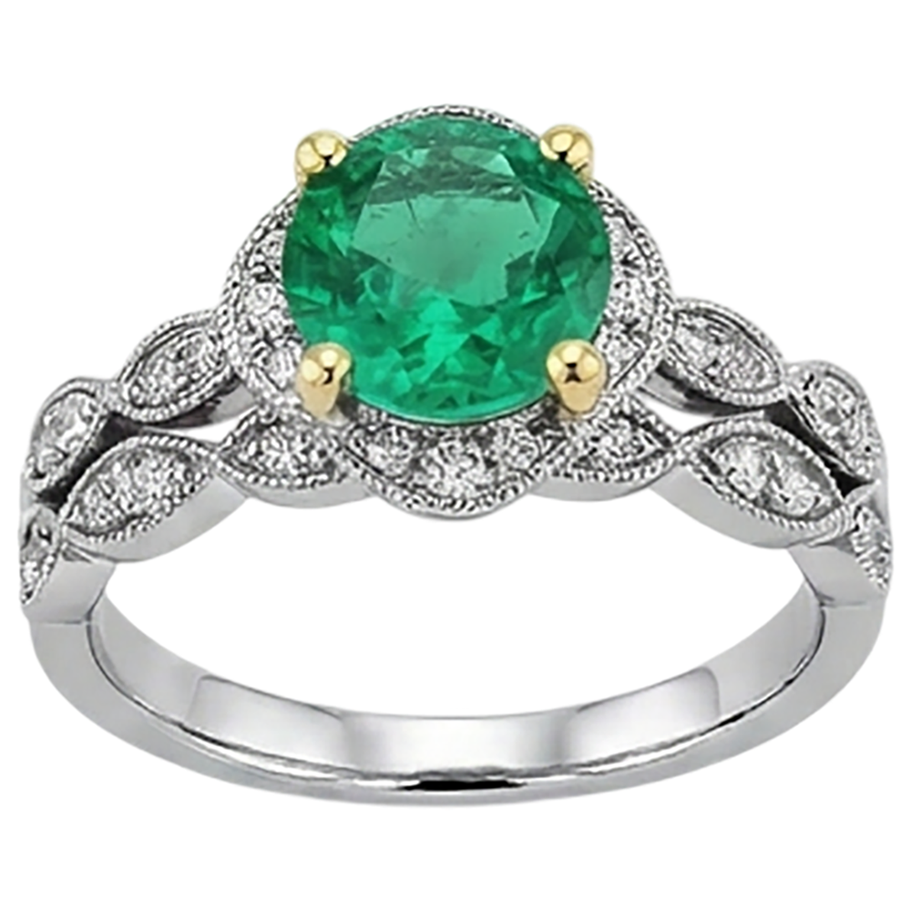 Elegant Gemstone Ring 2.50 ct – profile view