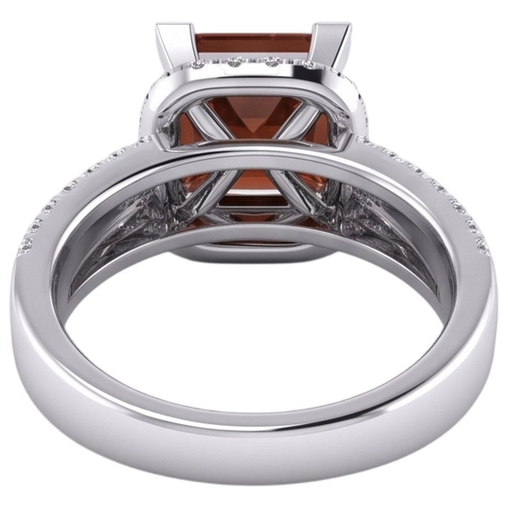 Women's Red Ruby Princess Ring