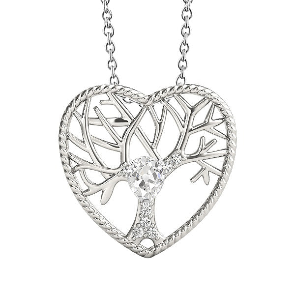 Custom Brilliant Diamond Pendant Necklace 1.50 ct – main view