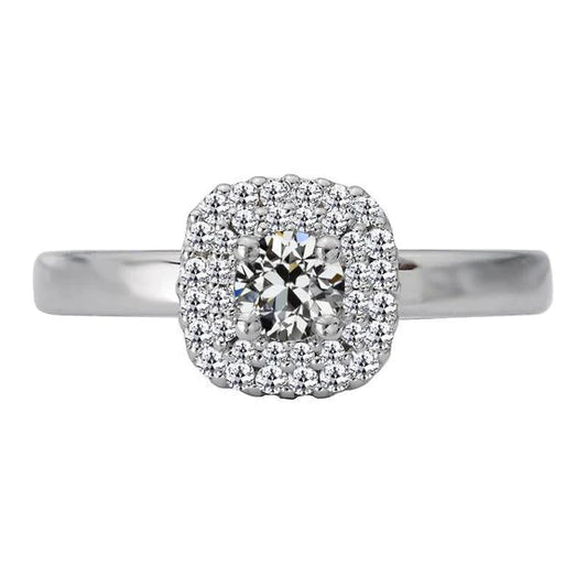 Women’s Halo Anniversary Ring Old Miner Natural Diamond 3 Carats