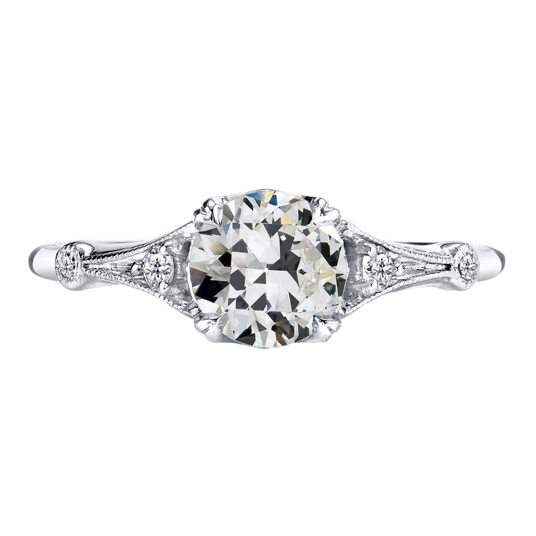 Handcrafted Engagement Ring 2 ct – main view