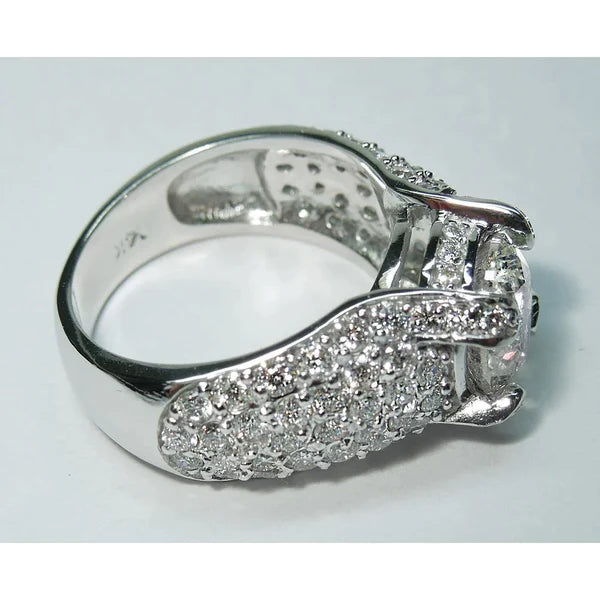 Women's Real Round Diamond Cocktail Ring