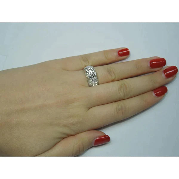 Women's Real Round Diamond Cocktail Ring