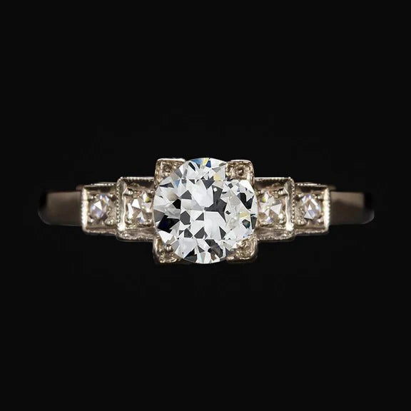 Women’s Ring Old Miner Real Diamond 5 Stone Gold Jewelry 2.25 Carats