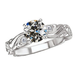 Real Old Mine Cut Brilliant Diamond Anniversary Ring – 3 ct in