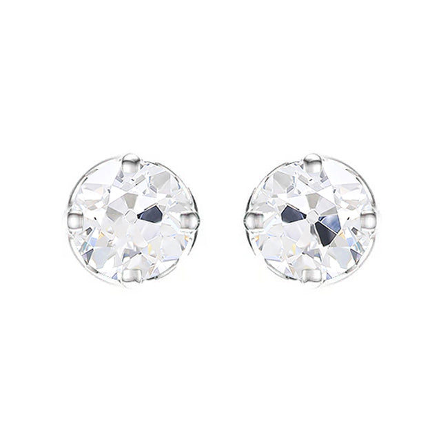 Authentic Diamond Earrings – front view
